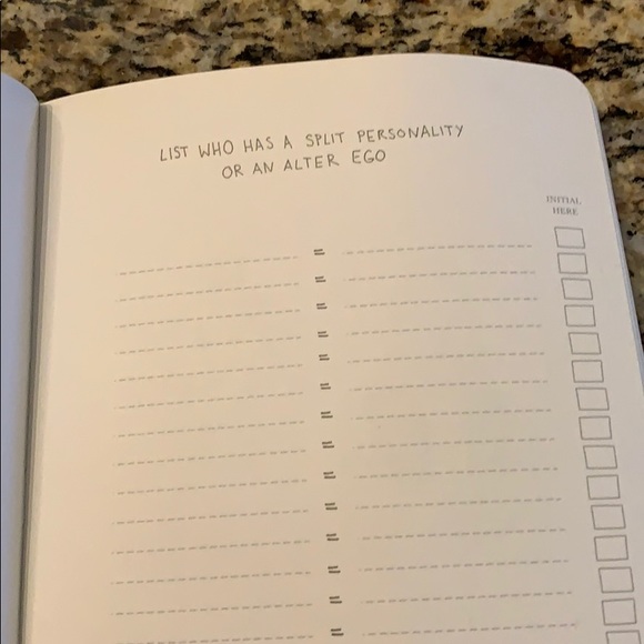 Friends Listography book - Picture 6 of 8